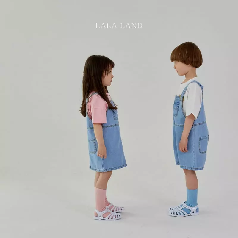 Lalaland - Korean Children Fashion - #designkidswear - Denim Overalls - 9