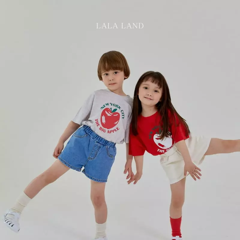 Lalaland - Korean Children Fashion - #designkidswear - New York Apple Tee - 4