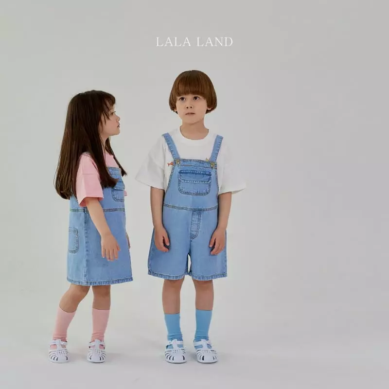 Lalaland - Korean Children Fashion - #discoveringself - Denim Overalls - 10