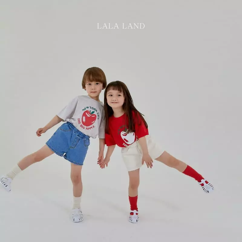 Lalaland - Korean Children Fashion - #fashionkids - New York Apple Tee - 5