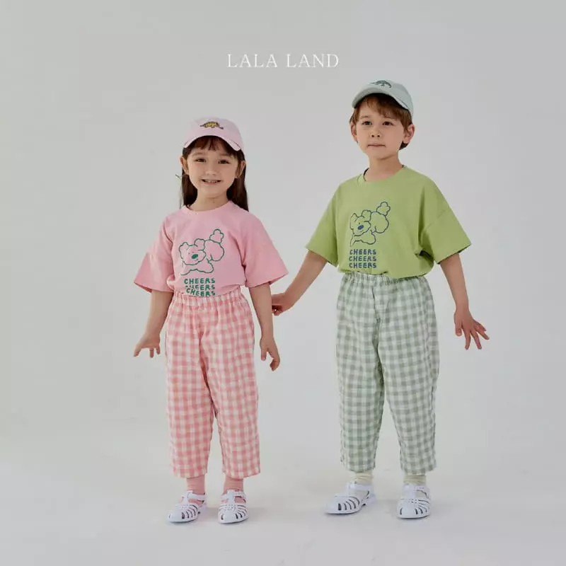 Lalaland - Korean Children Fashion - #kidsshorts - Check Mombbe Pants