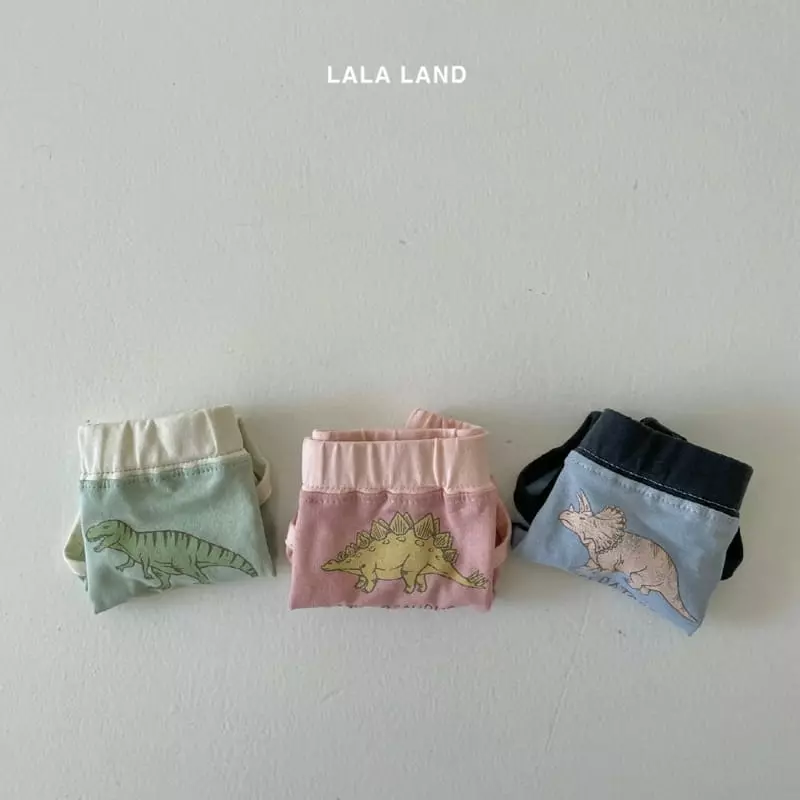 Lalaland - Korean Children Fashion - #kidzfashiontrend - Dino Underwear Set - 3