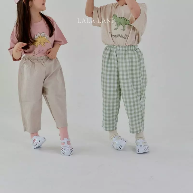Lalaland - Korean Children Fashion - #littlefashionista - Check Mombbe Pants - 5