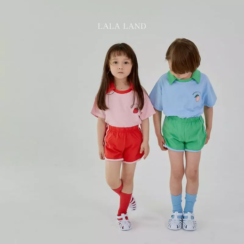 Lalaland - Korean Children Fashion - #littlefashionista - Fruit Top Bottom Set - 2