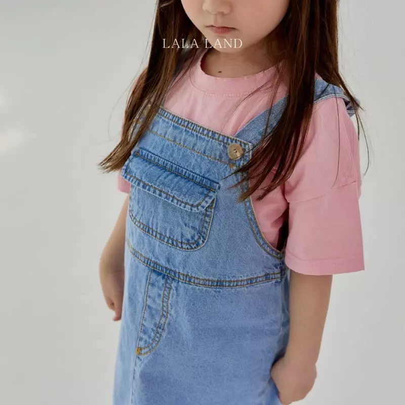 Lalaland - Korean Children Fashion - #littlefashionista - Denim Dungarees Skirt