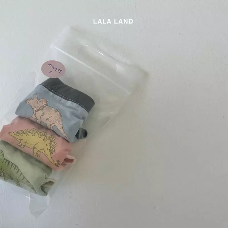 Lalaland - Korean Children Fashion - #littlefashionista - Dino Underwear Set - 5