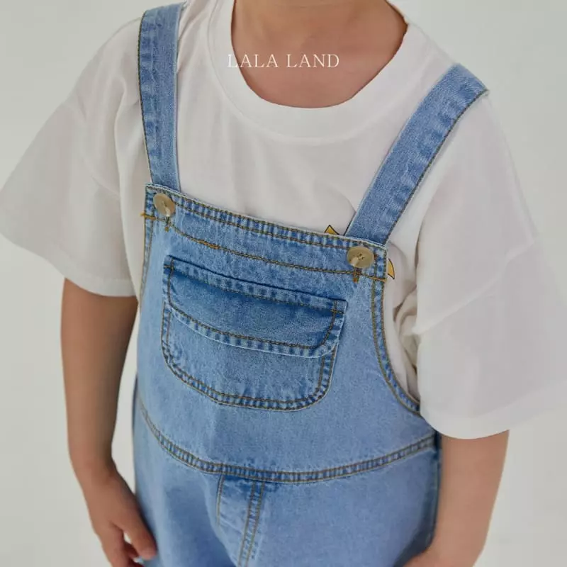 Lalaland - Korean Children Fashion - #minifashionista - Denim Overalls - 2