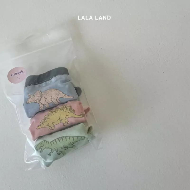Lalaland - Korean Children Fashion - #minifashionista - Dino Underwear Set - 7