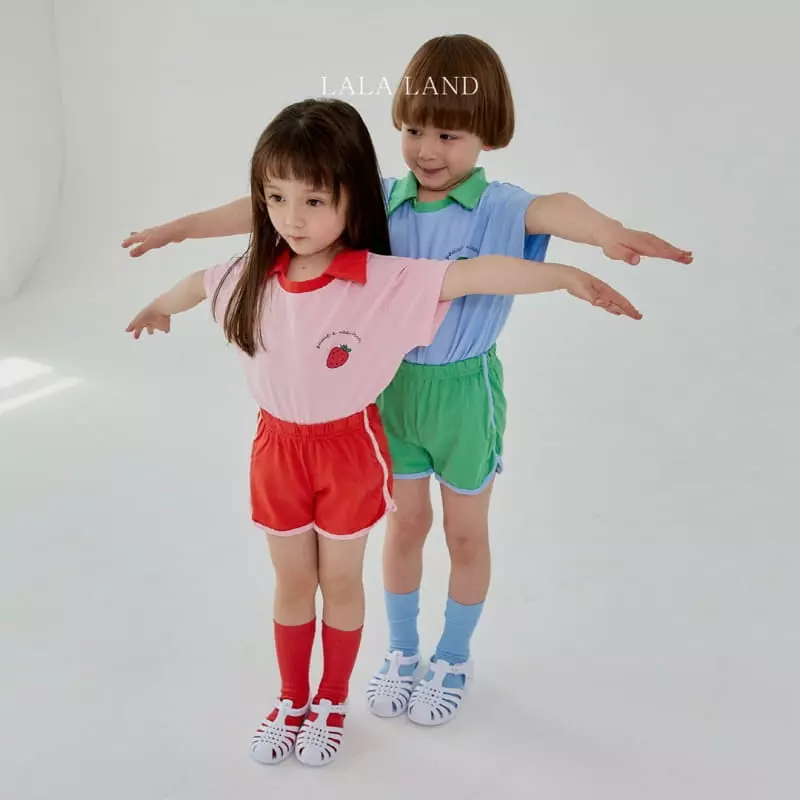 Lalaland - Korean Children Fashion - #prettylittlegirls - Fruit Top Bottom Set - 5