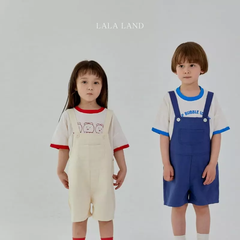 Lalaland - Korean Children Fashion - #prettylittlegirls - Pocket Dungarees