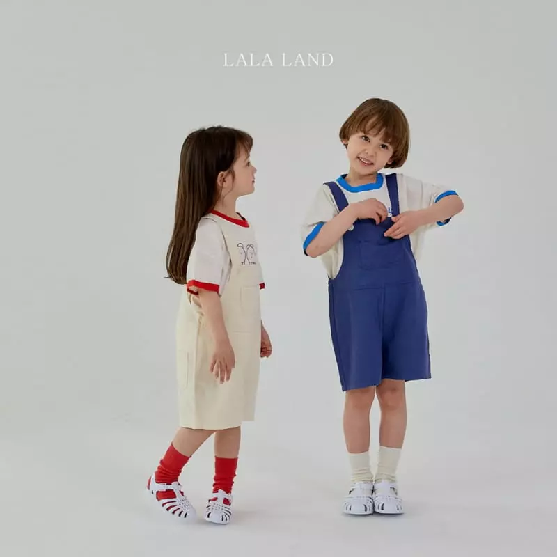 Lalaland - Korean Children Fashion - #toddlerclothing - Pocket Dungarees - 4