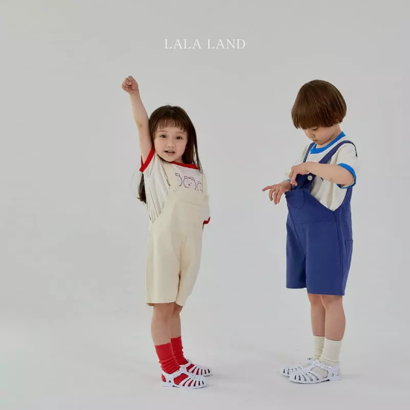 Lalaland - Korean Children Fashion - #todddlerfashion - Pocket Dungarees - 2