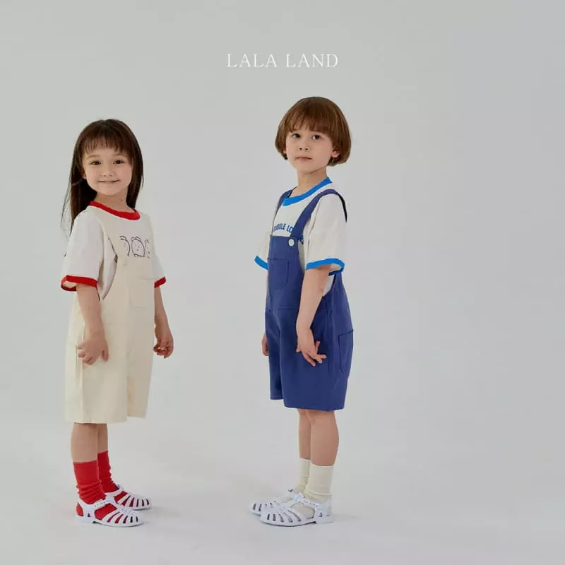 Lalaland - Korean Children Fashion - #toddlerclothing - Pocket Dungarees - 3