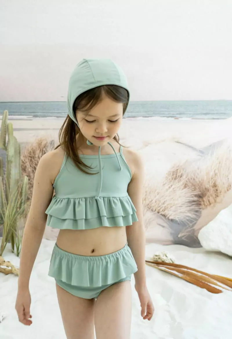 Le Bev - Korean Children Fashion - #kidzfashiontrend - Summer Frill Swimwear - 4