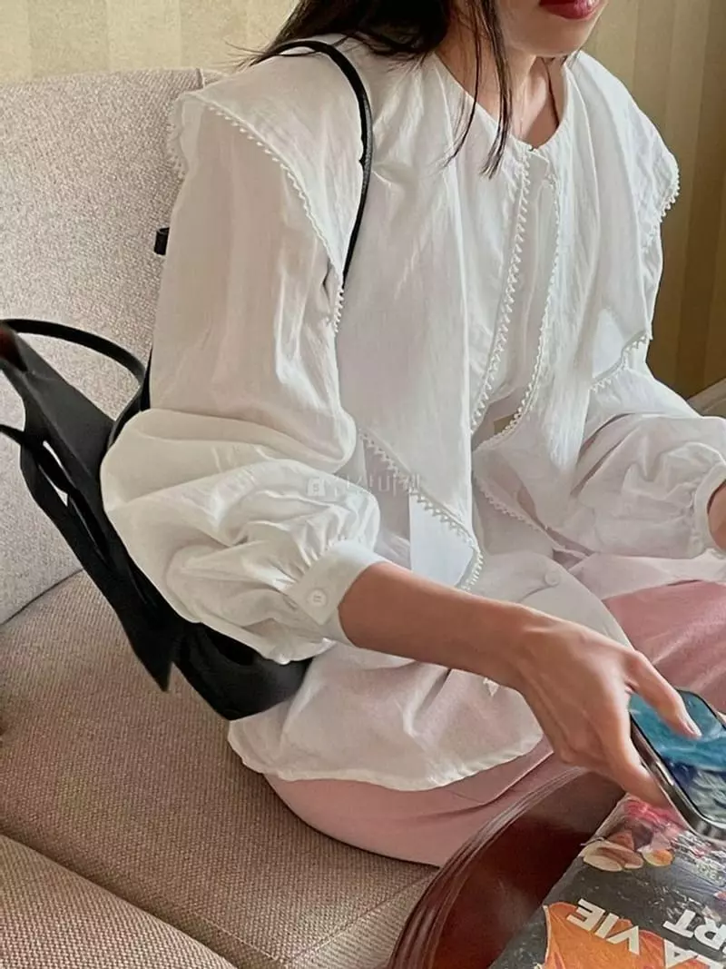 Lefav - Korean Women Fashion - #momslook - Melo Blouse - 3