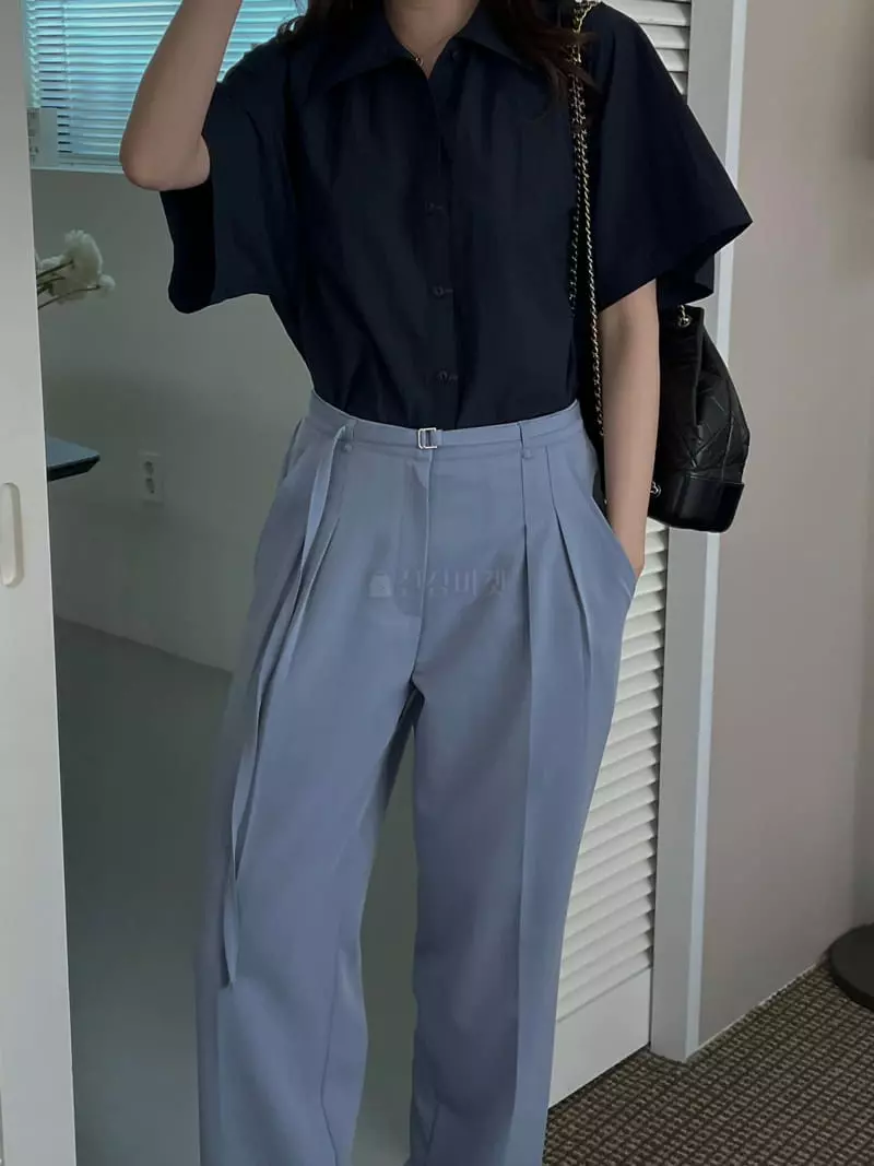 Lefav - Korean Women Fashion - #womensfashion - Belt Pants - 4
