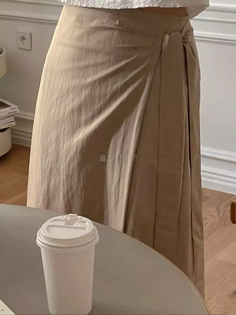 Lefav - Korean Women Fashion - #momslook - Natural Skirt