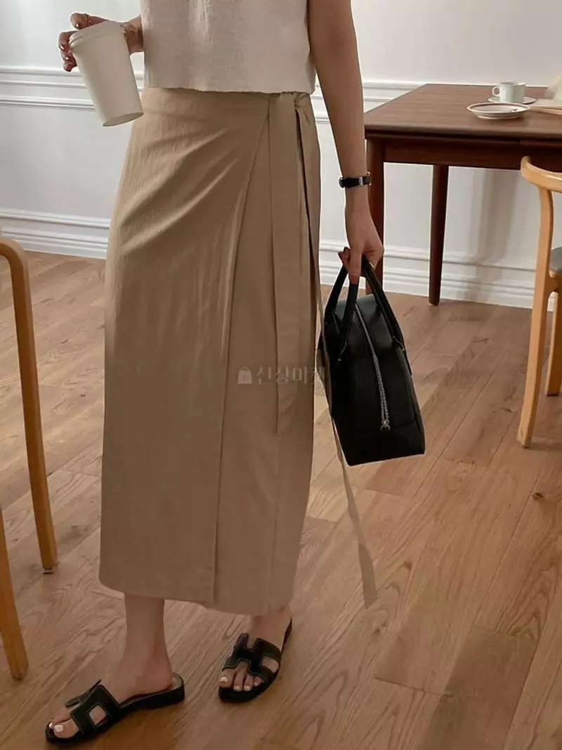 Lefav - Korean Women Fashion - #momslook - Natural Skirt - 3