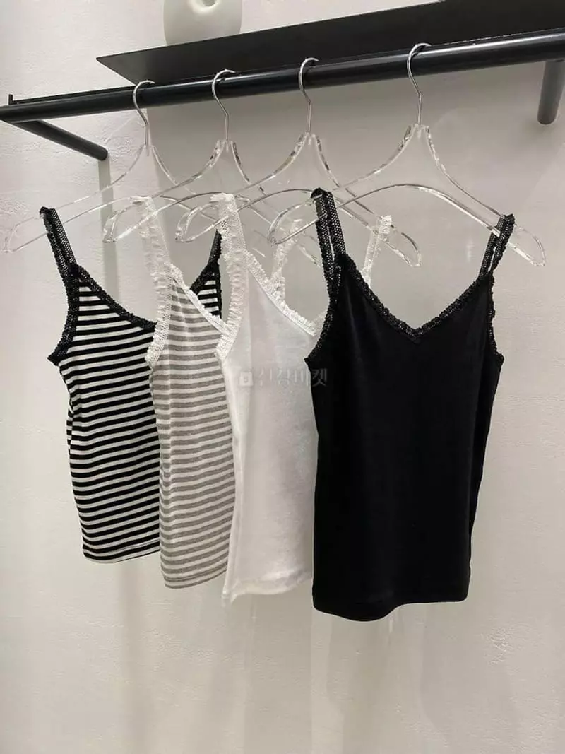 Lefav - Korean Women Fashion - #momslook - Rib Sleeveless