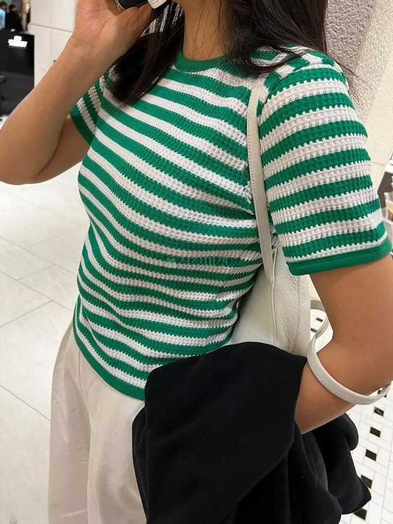 Lefav - Korean Women Fashion - #momslook - Rich Tee - 3