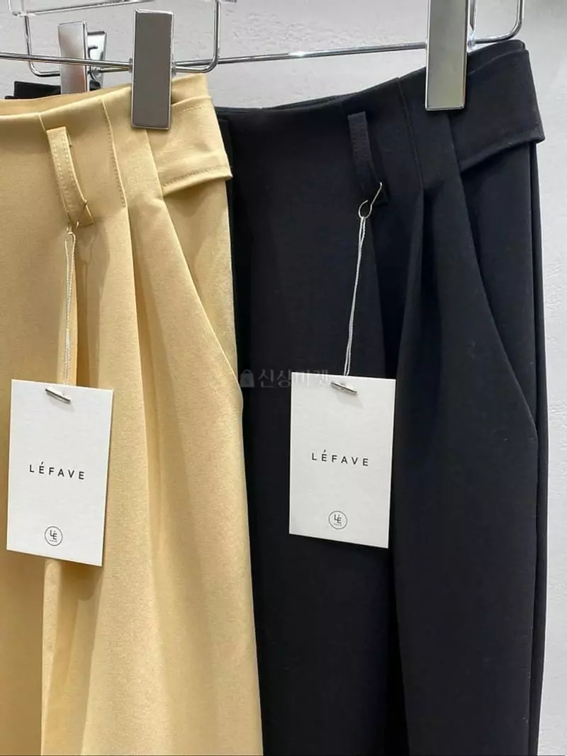 Lefav - Korean Women Fashion - #momslook - Button Pants