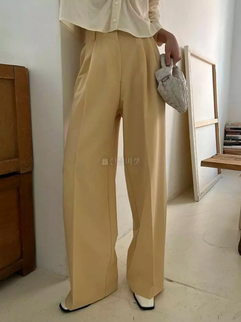 Lefav - Korean Women Fashion - #momslook - Button Pants - 3