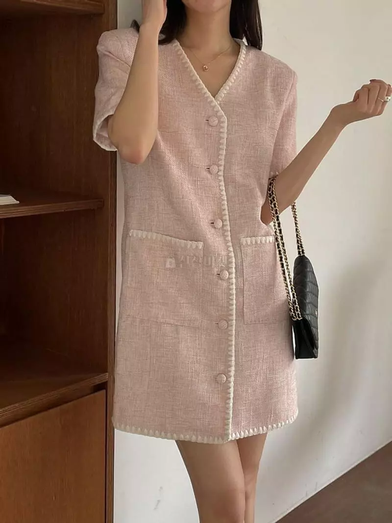 Lefav - Korean Women Fashion - #pursuepretty - Twid One-piece - 5