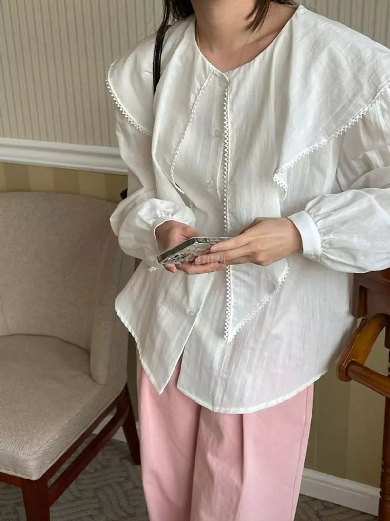 Lefav - Korean Women Fashion - #momslook - Melo Blouse - 4