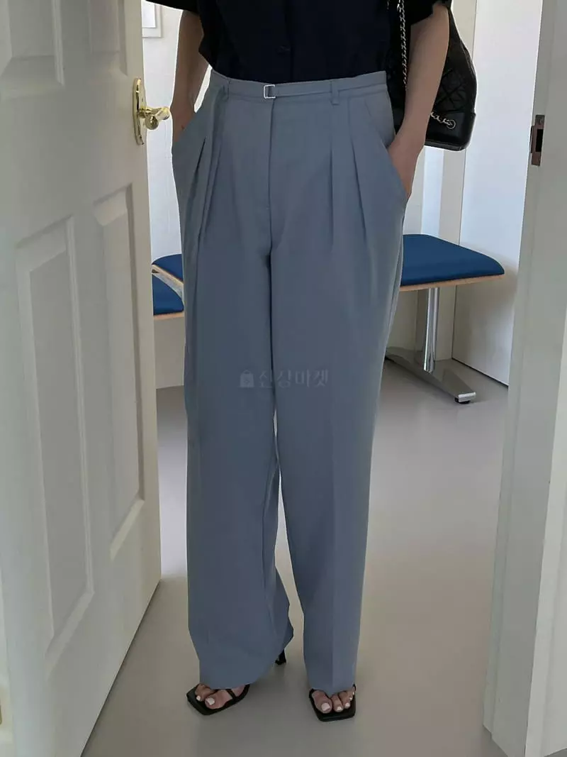 Lefav - Korean Women Fashion - #womensfashion - Belt Pants - 3