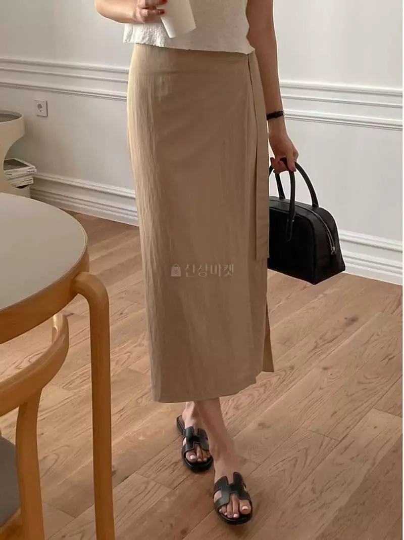 Lefav - Korean Women Fashion - #momslook - Natural Skirt - 4