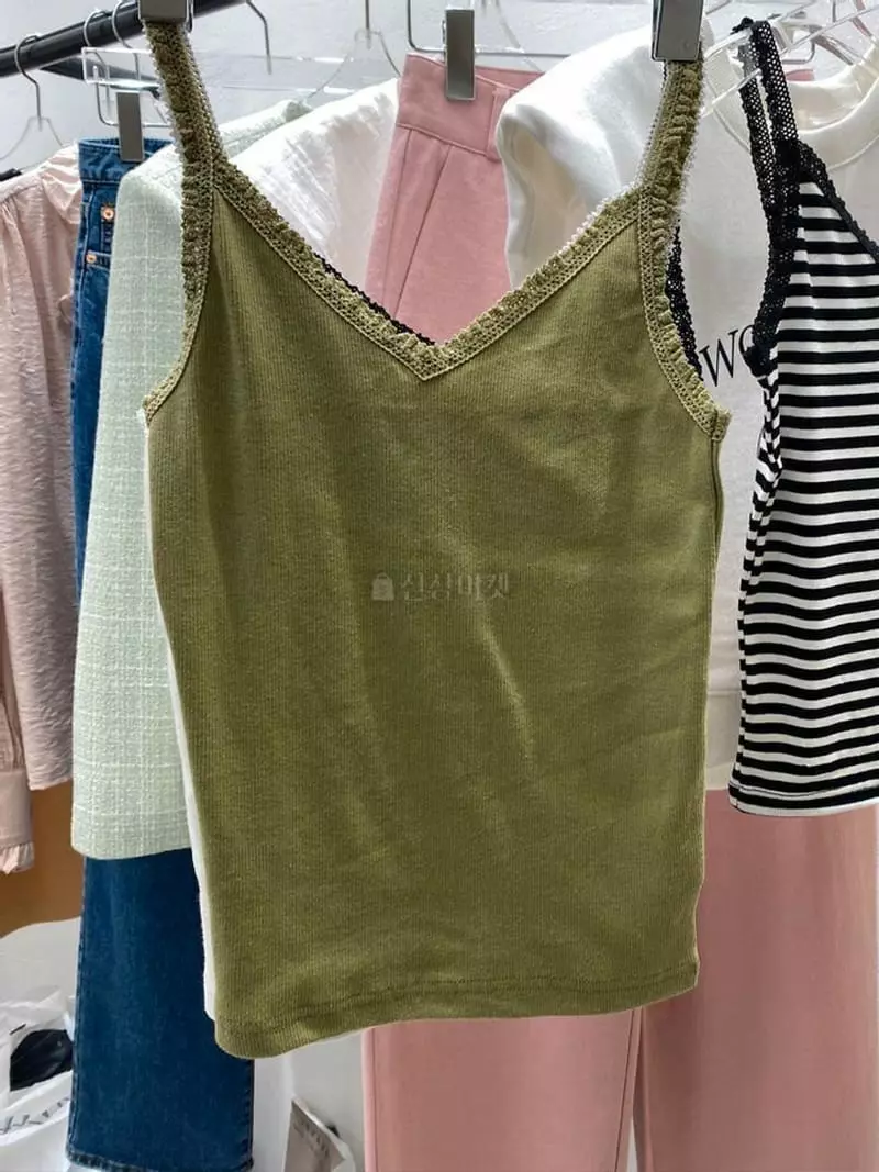 Lefav - Korean Women Fashion - #womensfashion - Rib Sleeveless - 2