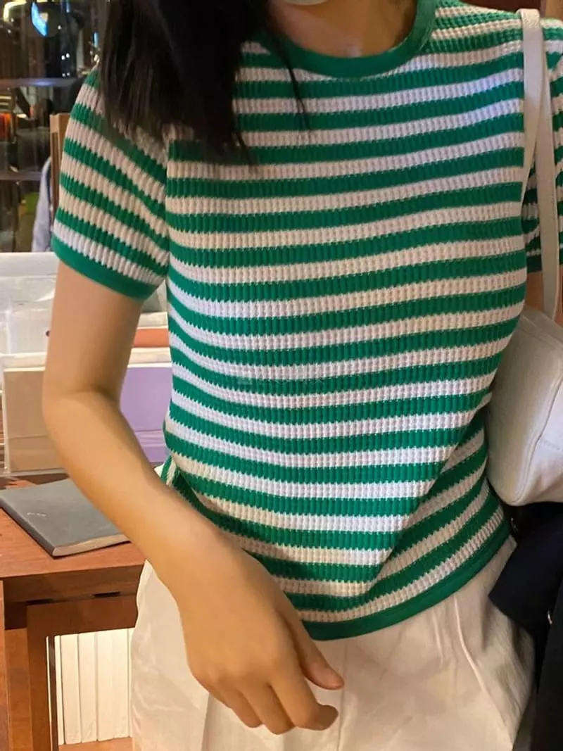 Lefav - Korean Women Fashion - #momslook - Rich Tee - 4