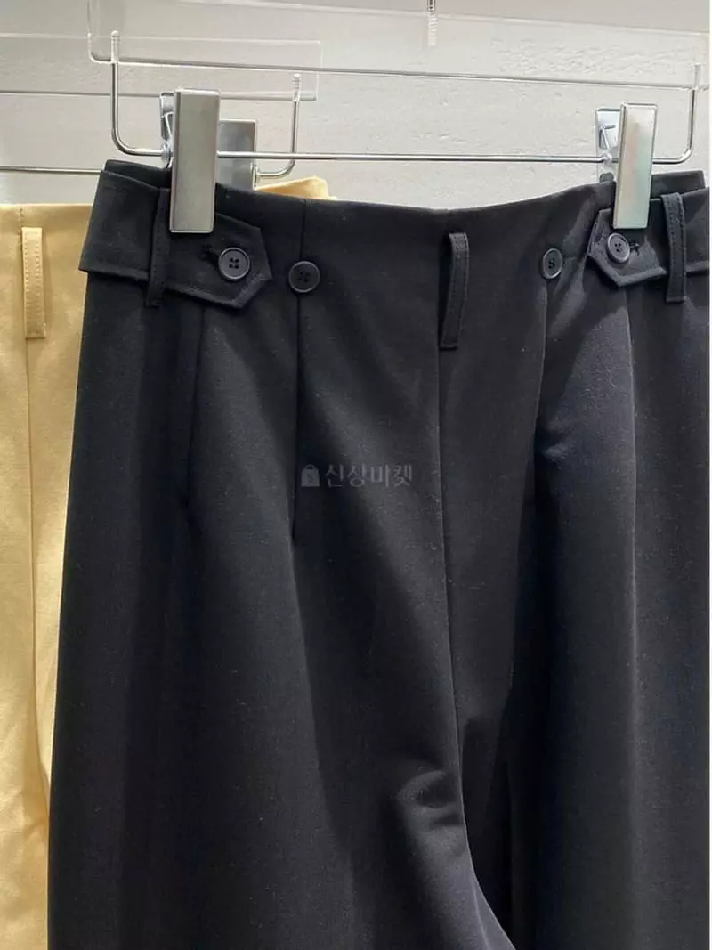 Lefav - Korean Women Fashion - #womensfashion - Button Pants - 2
