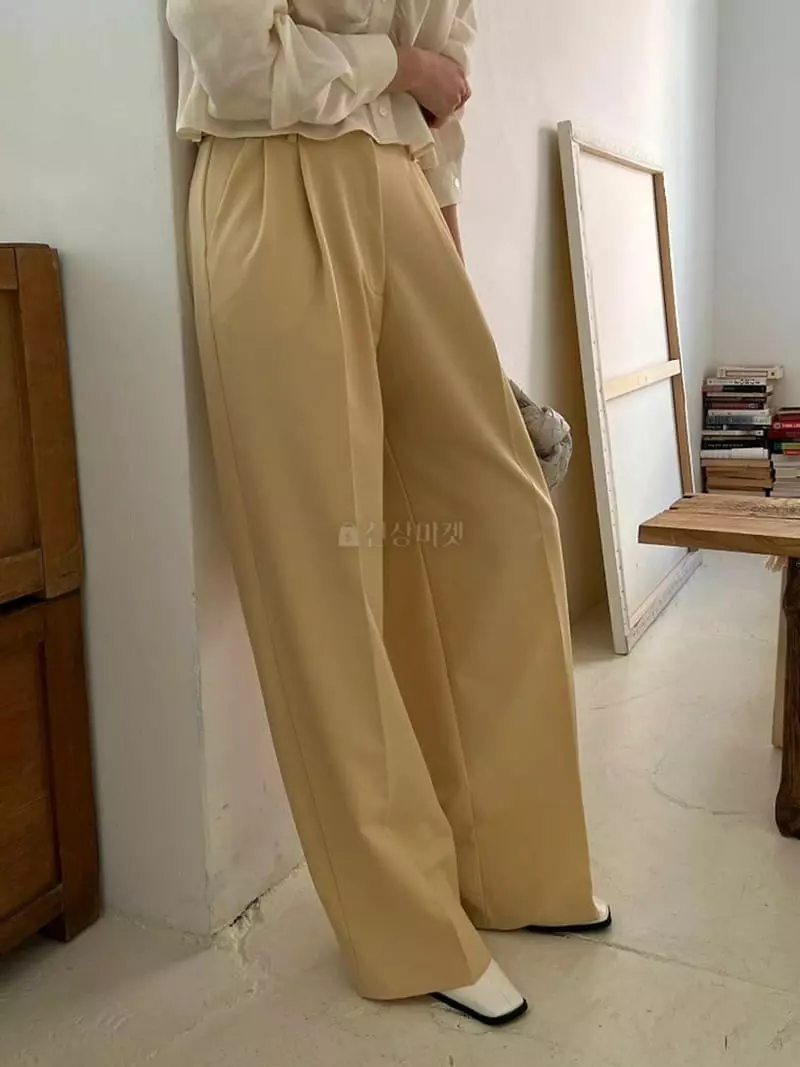 Lefav - Korean Women Fashion - #momslook - Button Pants - 4