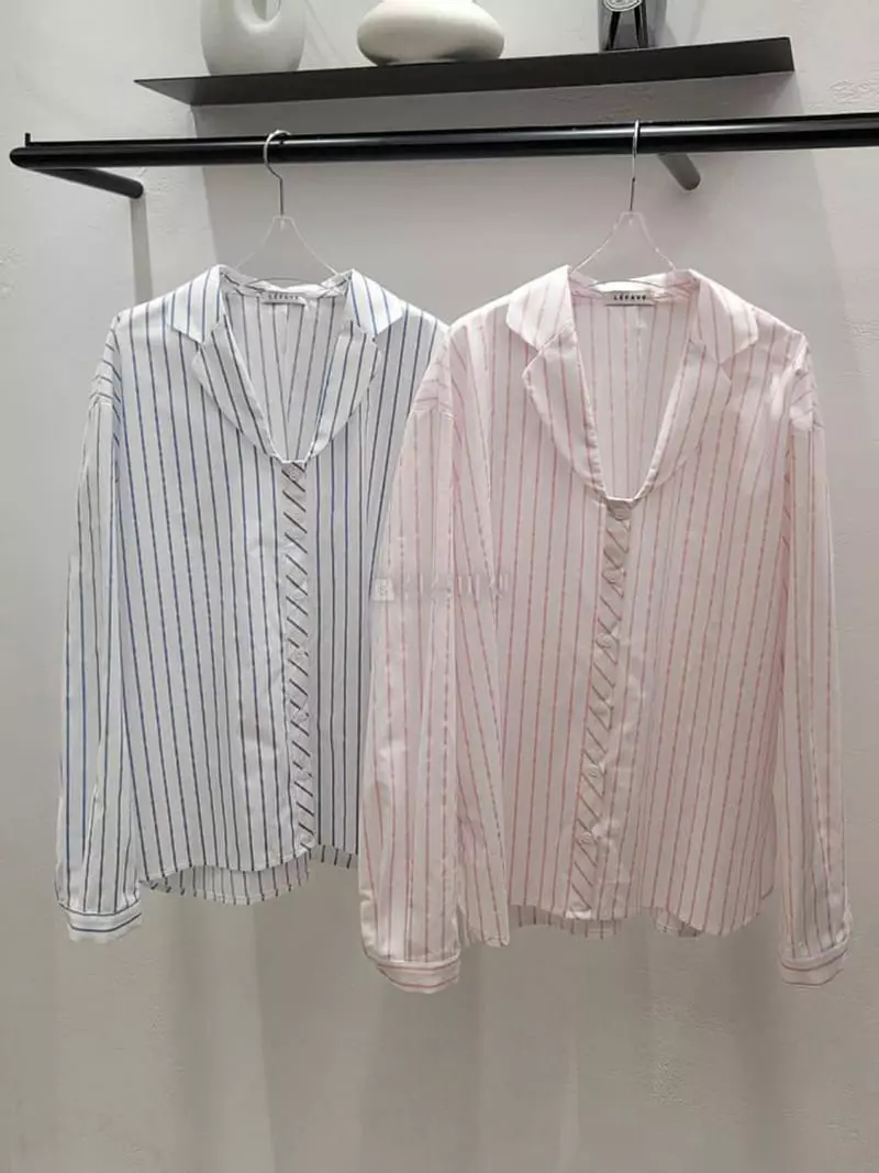 Lefav - Korean Women Fashion - #womensfashion - Stripes Shirt
