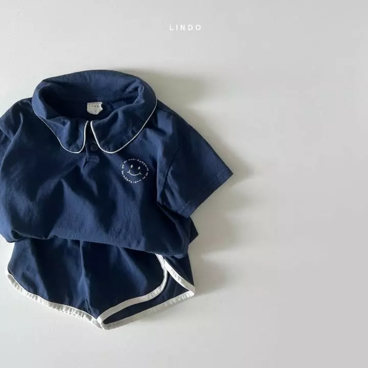 Lindo - Korean Children Fashion - #stylishchildhood - Smile Top Bottom Set - 4