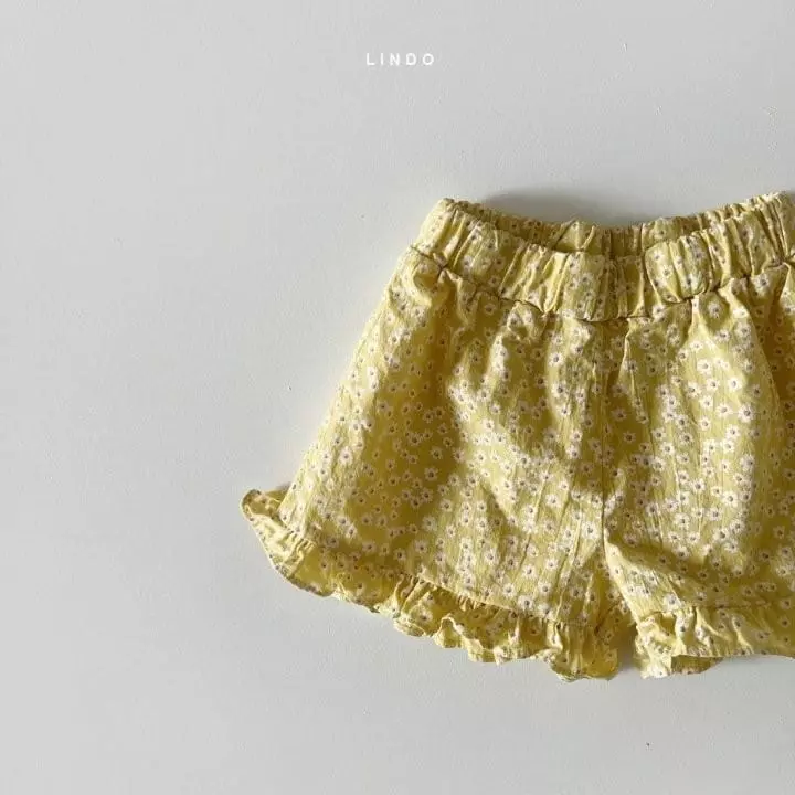 Lindo - Korean Children Fashion - #childofig - Frill Flower Shorts - 5