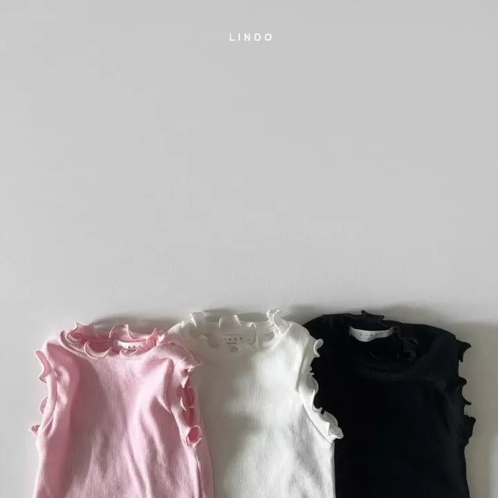 Lindo - Korean Children Fashion - #childofig - Rib Sleeveless Tee - 4