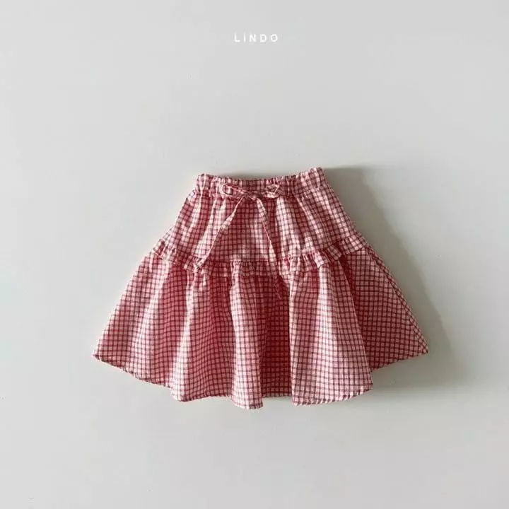 Lindo - Korean Children Fashion - #childrensboutique - Vivi Check Skirt  - 2