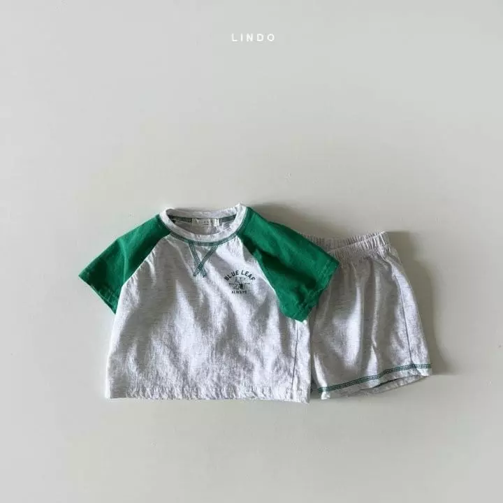 Lindo - Korean Children Fashion - #discoveringself - Color Raglan Top Bottom Set - 2