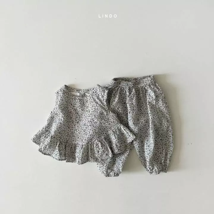 Lindo - Korean Children Fashion - #discoveringself - Frill Top Bottom Set - 3