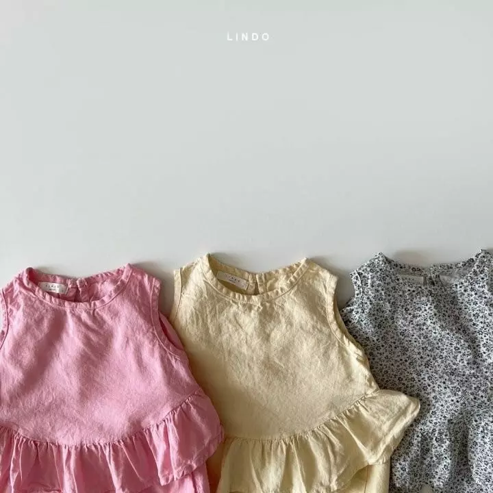 Lindo - Korean Children Fashion - #kidsshorts - Frill Top Bottom Set - 5