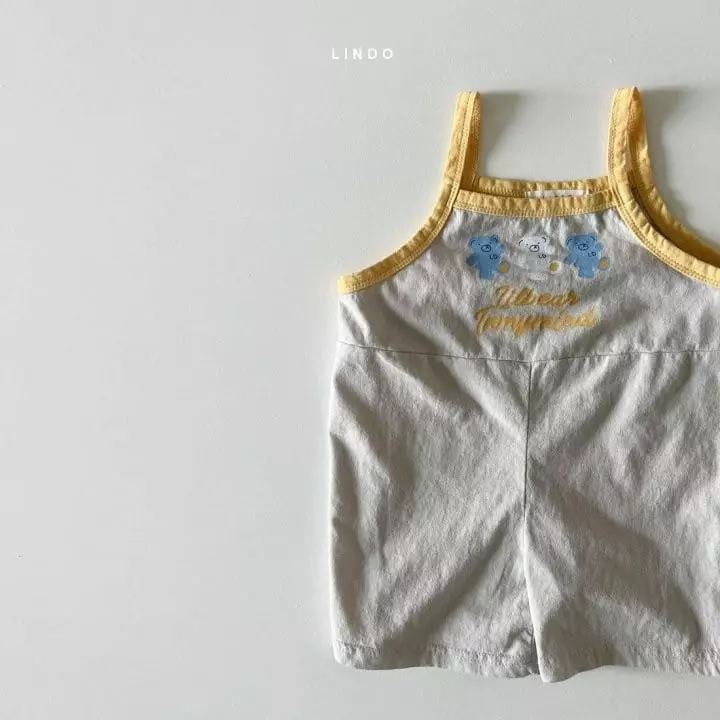 Lindo - Korean Children Fashion - #kidsstore - Bear Friend Jumpsuit - 4