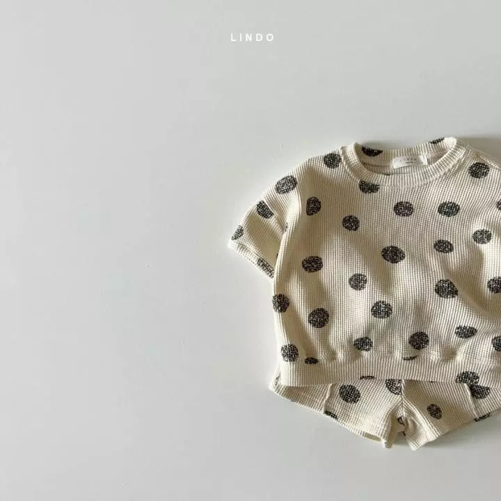 Lindo - Korean Children Fashion - #magicofchildhood - Waffle Top Bottom Set - 4