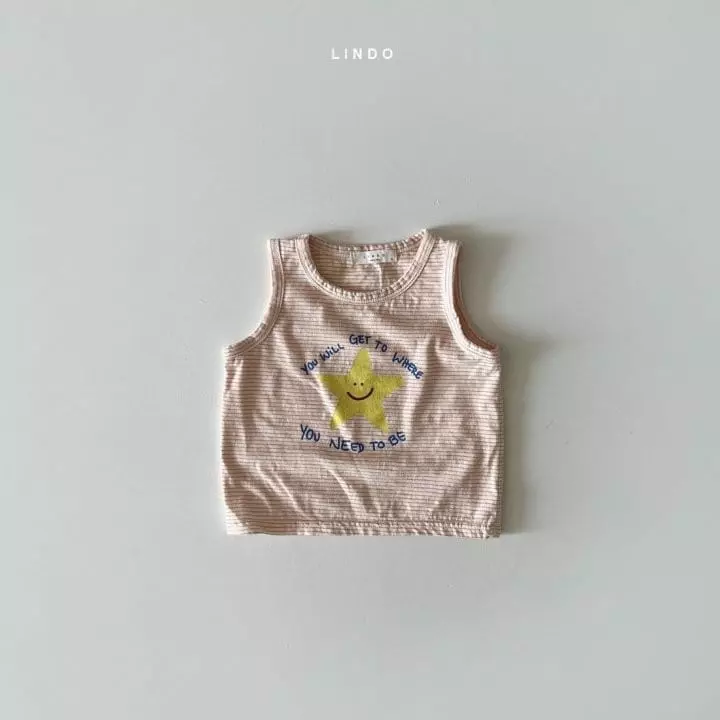 Lindo - Korean Children Fashion - #prettylittlegirls - Star Sleeveless Tee