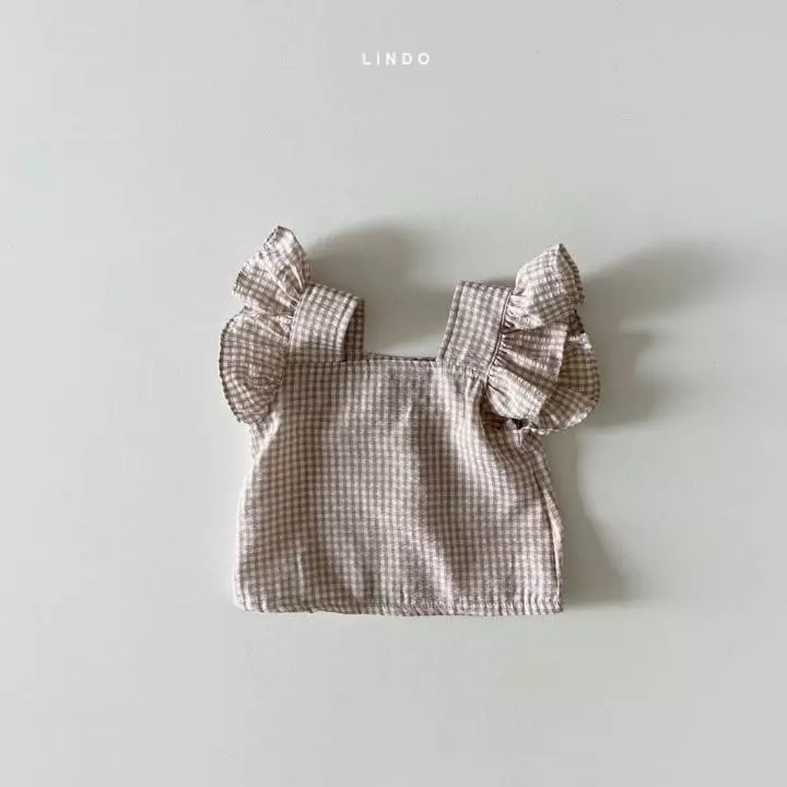 Lindo - Korean Children Fashion - #toddlerclothing - Nana Check Frill Blouse - 2