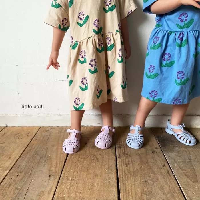 Little Colli - Korean Children Fashion - #childofig - Purple Flower One-piece - 8