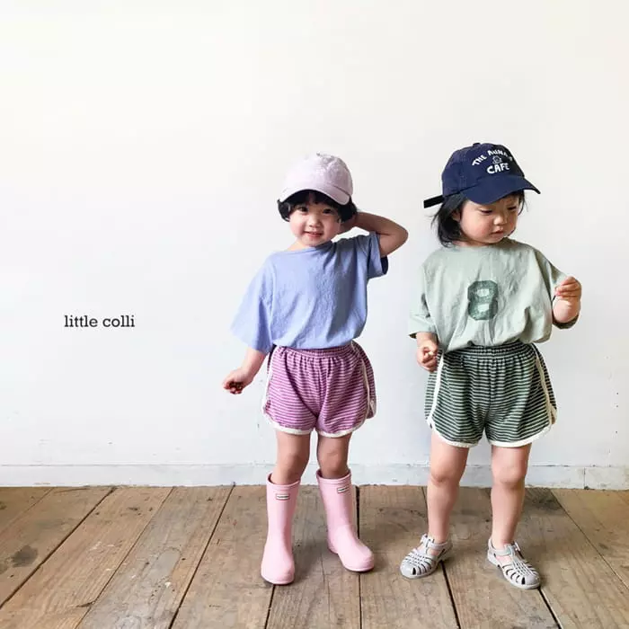 Little Colli - Korean Children Fashion - #childofig - Stripes Shorts - 4