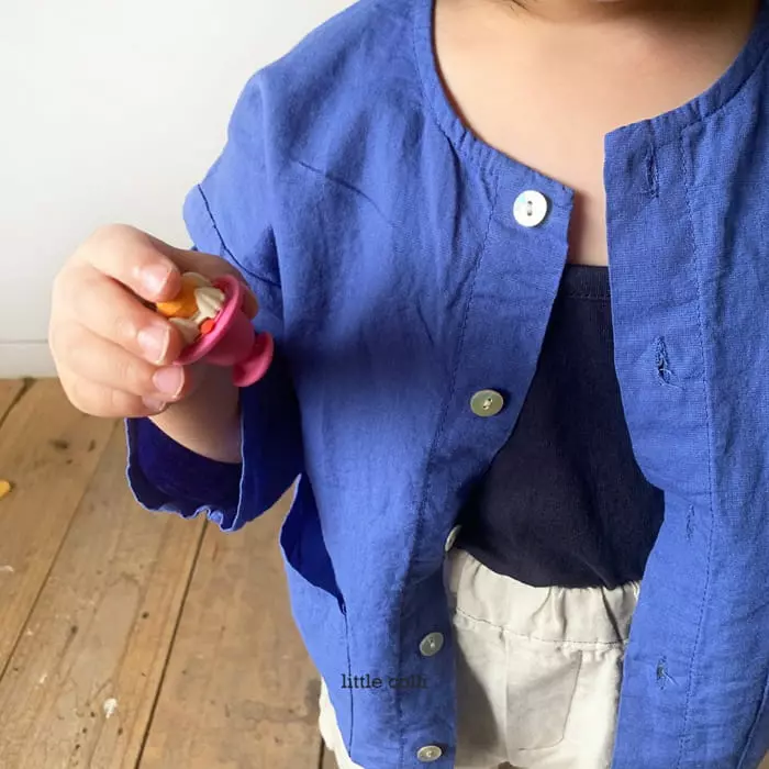 Little Colli - Korean Children Fashion - #designkidswear - Linen Cardigan - 6