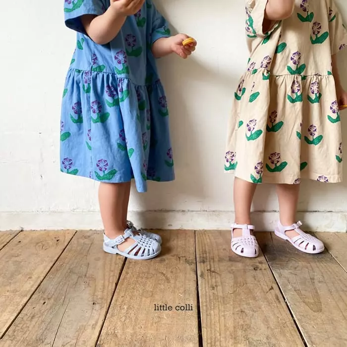 Little Colli - Korean Children Fashion - #discoveringself - Purple Flower One-piece - 11